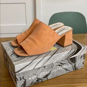 Jeffrey Campbell Perpetua Coral Suede Sandals - 9